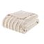 Ivory Faux Fur Reversible Winter Throw Blanket 50"x60"