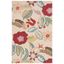 Hand-Knotted Red Floral Wool Area Rug - 5' x 8'