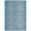 Coastal Charm Light Blue Hand Woven Cotton Abstract Area Rug 8' x 10'