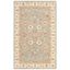 Heirloom-Quality Grey Blue & Beige Hand-Tufted Wool Rug, 5' x 8'