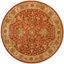 Heirloom Rust & Gold 6' Round Hand-Tufted Wool Rug