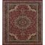 Ariana Red and Blue Hand-knotted Oriental Synthetic Rug, 4' x 6'