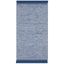 Blue Flat Woven Handmade Cotton Wool Area Rug, 3' x 5'