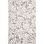 Dark Grey and Beige Floral Synthetic Area Rug