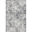 Black and Ivory Floral Wool 4' x 6' Hand Tufted Area Rug