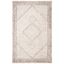 Ivory and Gray Handmade Tufted Wool Abstract Rug, 5' x 8'