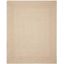 Beige and Brown Braided Cotton Reversible Area Rug 9' x 12'