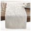 White Faux Fur Polyester Table Runner 15"x72"