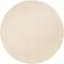 Ivory Handwoven Wool Round Area Rug, 4' Diameter