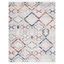 Bohemian Diamond Gray 9' x 12' Hand-Knotted Synthetic Area Rug