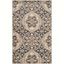 Light Grey and Beige 4' x 6' Safavid Style Area Rug