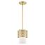 Soft Gold Mini Drum LED Pendant Light