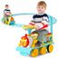 Blue 6V Electric Kids Ride-On Train with Track and Wheels