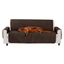 Espresso and Clay Reversible Quilted Sofa Protector