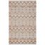 Ivory and Natural Handwoven Geometric Wool Area Rug 3' x 5'