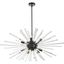 Sienna 42-Inch Black Crystal Rod Pendant Light