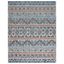 Aspen Blue and Orange Hand-Tufted Wool Area Rug, 8' x 10'