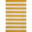 Sleek 6' x 9' Yellow Stripe Cotton Area Rug