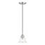 Brushed Nickel Hand-Blown Glass Indoor/Outdoor Pendant Light