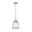 Burren Brushed Nickel Mini Pendant with Seedy Glass Shade