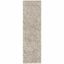 Ivory and Grey High Pile Shag Runner Rug