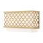 Arabesque Soft Gold 2-Light Wall Sconce with Off-White Shade