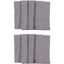 Overbrook Dark Gray Chambray Cotton Napkins Set of 8