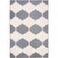 Beige Anthracite Easy-Care Synthetic 5'3" x 7'7" Indoor/Outdoor Rug