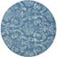 Nourison Jubilant 63" Round Blue Synthetic Easy-Care Area Rug