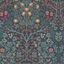 William Morris Navy Floral Vinyl Wallpaper Double Roll