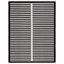 Black and White Striped Wool 8' x 10' Area Rug