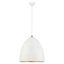 White and Brushed Nickel Mini Pendant Light