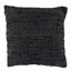 Black Cotton Chindi Throw Pillow Cover