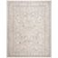 Beige and Cream Floral Synthetic Area Rug 8' x 10'