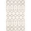 Ivory and Gray Tufted Wool Area Rug