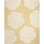 Luxurious Hand-Tufted Wool Area Rug in Light Gold and Ivory, 8' x 10'