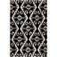 Black and Ivory Hand-Tufted Wool 6' x 9' Area Rug