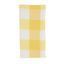 Yellow and White Buffalo Plaid Cotton Blend Table Napkins Set of 4