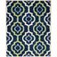 Chatham Dark Blue and Green Hand-Tufted Wool 8' x 10' Area Rug