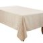 Beige Jacquard Design 72" x 140" Tablecloth