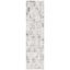 Ivory and Gray Wool Tufted Runner Rug, 2'3" x 9'