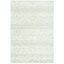 Green and Ivory Geometric 8' x 10' Synthetic Area Rug