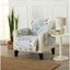 Gray Reversible Patchwork Scalloped Chair Furniture Protector