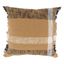 Maxi Plaid Beige and Black Cotton Throw Pillow, 20"x20"