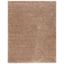 Dark Beige Synthetic Shag Area Rug 8'6" x 12'