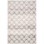 Ivory Square Easy-Care Synthetic Hand-Knotted Rug