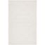 Ivory Geometric Hand-Tufted Wool Rug - 9' x 12' Textural Elegance