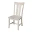 Ava White Wood High Slat Back Dining Chairs, Set of 2