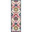 Ivory and Green Floral Wool Runner Rug