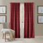 Rouge Polyester Blackout Ground Length Window Drapes